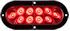 OPTRONICS LED 6" Oval Flanged Red Vehicle / Trailer Tail Light #STL78RB