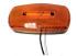 Oval LED Amber Marker/Clearance Light w/ Black Base #MCL32ABB