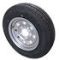 TRACKER Retrofit 5.30X12 Trailer Tire & Silver Modular Rim, L.R. C