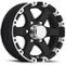 16" Aluminum Black Matt 7-Star 8-Lug Trailer Wheel Rim (6" Width)
