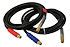 20' Rubber Air Hoses with Red/Blue Grips, 1-Pair #11-8120
