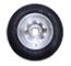 ECO-TRAIL 5.30x12 Trailer Tire & Galv. Rim 4Lg, Load Range C