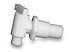 Dual Size Drain Valve without Flange (3/8" or 1/2" MPT) #22243