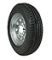 LOADSTAR 5.30x12 Trailer Tire & Galvanized Rim, Load Range B