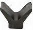 2" x 2" V-Style Bow Guard - Black Rubber #4Y22-3