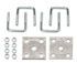 TIEDOWN Zinc Tie Plate Kit for 2" Square Trailer Axle #86524