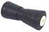 8" Heavy Duty Keel Roller - Black Rubber, 5/8" I.D. #8244-105EC