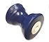 4" YATES Thermal Plastic Bow Roller, 1/2" I.D. (Blue) #450B