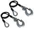 ROAD KING Heavy Duty Vinyl Coated 18.4K Trailer Safety Cables (1-Pair)