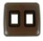 Double Base & Face Plate, Brown #12205