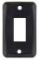 Single Switch Face Plate, Black #12855