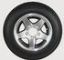 QIND 5.30x12 Tire & Aluminum Black Star Rim, Load Range C