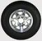 QIND ST225/75D-15" Tire & Aluminum Spoke Rim (6 Lug), Load Range D