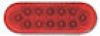 LED Micro-Flex&trade; 6" Oval Red Vehicle / Trailer Tail Light #STL22RB