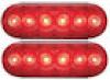 OPTRONICS LED 6" Oval Red Tail Light Kit #TLL12RK