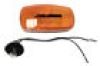 Oval Amber Marker/Clearance Light w/ Black Base #MC32ABB