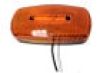 Oval LED Amber Marker/Clearance Light w/ Black Base #MCL32ABB
