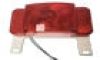 Low Profile RV Left Hand Trailer Tail Light w/ White Base #RVST61