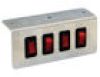 QUAD Rocker Switch Panel with Bracket #6391004