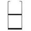 Fixed Mount 2-Rung Steel Truck Step (Black) 12-1/2" x 24" #5232412
