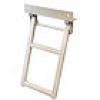 Retractable Slide-In 2-Rung Truck Step (White) 17-3/8" x 30-1/4" #RS2W