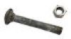 Galvanized Carriage Bolt, 3/8" x 3"