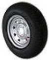 LOADSTAR ST185/80D-13" Tire & Silver Spoke Rim, Load Range D