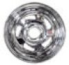 14" Chrome 5-Lug Directional Trailer Wheel Rim (6" Width)