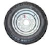 LOADSTAR ST145/R-12" RADIAL Tire & Silver Painted Modular Rim, L.R. E