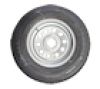 LOADSTAR ST205/75R-14" RADIAL Tire & Silver Modular Rim, L.R. D