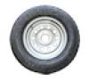 LOADSTAR ST205/75R-15" Radial Tire & Silver Mod. Rim, 5 on 5", L.R. D