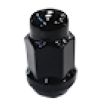 Black 60&deg; Trailer Lug Nut (Each) 1/2"-20 Thread #09914