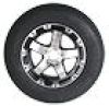 LOADSTAR ST205/75R-15" Radial Tire & T08 Alum. Rim w/Black Inlay L.R. C