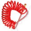 15' Heavy-Duty Coiled Air Hose Assembly w/40" Lead, Red #11-338