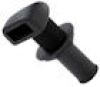 Black Nylon Straight Gas Tank Vent Fitting #23001