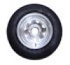 ECO-TRAIL 5.30x12 Trailer Tire & Galv. Rim 5Lg, Load Range C