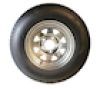 ECO-TRAIL ST185/80D-13" Tire & Galvanized Rim, Load Range D