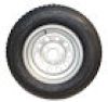 ECO-TRAIL ST205/75D-15" Tire & Silver Mod. Rim, Load Range C