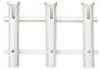 WHITECAP White Plastic Side Mount 3-Rod Holder #S-3449