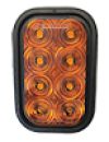 TECNIQ Amber Grommet Mount Rectangle LED Light, T71 #T71-AA0P-1