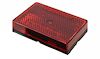 TECNIQ Red Rectangle LED Sidemarker Light w/ Reflector, S25 #S25-RR00-1