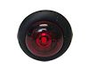 TECNIQ Red Grommet Mount Mini Round LED Light, S34 #S34-RR00-1