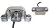 TECNIQ Chrome LED License Plate Light, Short #L11-WC00-1