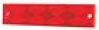 Rectangular Red Reflector, Self Adhesive #98003R