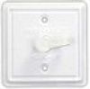 Square Cable TV Plate w/Dust Cover (Polar White) #47795