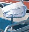 Folding Pedestal Style Boat Seat Cover - White #40220
