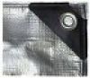 18' x 24' Heavy-Duty Silver Poly Tarp, 6 oz. / 14 x 14 Weave