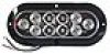 OPTRONICS LED 6" Oval Flanged Clear Vehicle / Trailer Tail Light #STL88RCB
