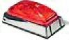 TRUCK-LITE Red LED Marker Light w/Chrome Mount #15033R1