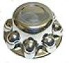 QuickTrim&reg; Chrome Trailer Hub Cover, 8 on 6-1/2", 7k #QT765CHN